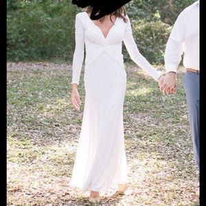 Stretch white dress - size small